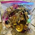 Zara Jewelry | 3 Lb Zara Gold & Gemstone Statement, Jewelry Lot~ Junk Recycle Crafts | Color: Gold/Silver | Size: Os