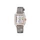 Bari Diamond Mother of Pearl Dial IP RG Case Leather Strap Swiss Quartz Watch