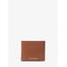 Michael Kors Hudson Pebbled Leather Billfold Wallet Brown One Size