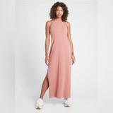 Athleta Dresses | Athleta Destination Maxi Dress Palermo Pink 531179 | Color: Pink/White | Size: Various