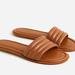 J. Crew Shoes | J. Crew Sorrento Leather Sandals Padded Leather Slide Brown Size 8 | Color: Brown | Size: 8