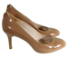 Michael Kors Shoes | Michael Kors, Tan Patent Leather Closed-Toe Pumps. Sz 8.5 | Color: Tan | Size: 8.5