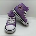Vans Shoes | Converse Hi-Top In Pixel Purple/Amethyst Glitter Girls | Color: Purple | Size: 6bb