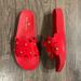 Kate Spade Shoes | Kate Spade Daisy Pool Slide Red Women's Size 8b | Color: Red | Size: 8