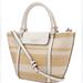 Kate Spade Bags | Kate Spade Cruise Medium Striped Straw Tote Crossbody Bag, Parchment Multi | Color: Tan/White | Size: Os
