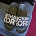 Michael Kors Shoes | Mk Gilmore Slides | Color: Black/Silver | Size: 3.5g