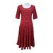 Lularoe Dresses | Lularoe Nicole Dress Size Large | Color: Red | Size: L