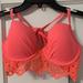 American Eagle Outfitters Swim | American Eagle Coral Crochet Bikini Strappy Top, Small | Color: Pink | Size: S