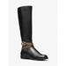 Michael Kors Shoes | Michael Michael Kors Rory Leather And Logo Boot 7.5 Blk/Brown New | Color: Black | Size: 7.5