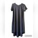 Lularoe Dresses | 2/$10 Lularoe Tunic Carly Dress Size Small | Color: Black | Size: S