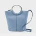 J. Crew Bags | J. Crew Italian Suede Bracelet Bucket Bag Icy Pool Blue New Crossbody Purse | Color: Blue/Silver | Size: Os