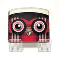 Kate Spade Accessories | Kate Spade Brinks Plaid Owl Card Holder Card Case K4505 Redblack Leather Women | Color: Black/Red | Size: Os