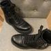 Nine West Shoes | Nine West Combat Boots Zip Up On The Side, Never Used | Color: Black/Silver | Size: 6.5