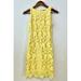 Ralph Lauren Dresses | Lauren Ralph Lauren Floral Lace Yellow Lined Shift Dress Women’s Sz 0 Sleeveless | Color: Yellow | Size: 0