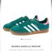 Adidas Shoes | Adidas Gazelle Indoor Collegiate Green Lucid Pin (Women’s) | Color: Green | Size: 7.5