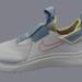 Nike Shoes | Nike Flex Plus 2gs Pull-On Running Shoe In White, Grey And Fuschia | Color: Gray/White | Size: 6.5g