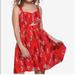Disney Dresses | Disney Her Universe Hot Topic Red Hawaiian Stitch Tiki Dress S | Color: Red/White | Size: S