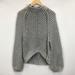 Free People Sweaters | Free People Gray Sweet Heart Chunky Knit Mock Neck Sweater | Color: Gray | Size: M