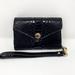 Michael Kors Bags | Michael Kors Black Snakeskin Embossed Leather Wallet Wristlet Gold Tone Hardware | Color: Black | Size: 4.5”L X 1”D X 3”H