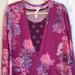 Lularoe Sweaters | Fuchsia & Purple Coral Beach Print Caroline Swing Style Sweater Sz M Nwt | Color: Pink/Purple | Size: M