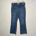Free People Jeans | Free People Nwt High Waist Frayed Hem Straight Leg Jeans Size 31 | Color: Blue | Size: 31