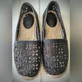 Michael Kors Shoes | Michael Kors Darci Slip On Canvas Black Espadrilles, Size 6 | Color: Black | Size: 6