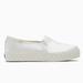 Kate Spade Shoes | Kate Spade X Keds Collection - Satin Triple Decker With Pearl Embellishment | Color: White | Size: 7