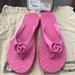 Gucci Shoes | Gucci Marmont Sandals | Color: Pink | Size: 8