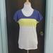 Athleta Tops | 5 For $20! Athleta Sweet Escape T | Color: Blue/Yellow | Size: Xs