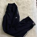 Adidas Pants & Jumpsuits | Adidas Pants Women’s Size Small Blue Draw String Zip Pant Leg Polyester | Color: Blue | Size: S