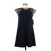 Lilly Brown Casual Dress - A-Line: Blue Dresses - New - Women's Size 0
