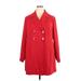 Torrid Blazer Jacket: Mid-Length Red Print Jackets & Outerwear - Women's Size 2X Plus