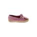 Nautica Flats: Slip On Platform Casual Pink Print Shoes - Kids Girl's Size 7