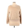 Crave Fame By Almost Famous Pullover Sweater: Tan Print Tops - Women's Size X-Large