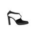 Calvin Klein Heels: Pumps Chunky Heel Minimalist Black Print Shoes - Women's Size 7 - Round Toe