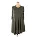 Torrid Casual Dress - Sweater Dress: Gray Tweed Dresses - Women's Size 2X Plus