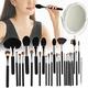 Makeup Brushes Premium Synthetic,26pcs Wool Brush Hair Soft Facial Makeup Brushes Cosmetic Brushes Set with Bag,Makeup Artist Hair Salon Makeup Tools Accessories