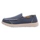 Mens Canvas Slip On Trainers Elastic Twin Gusset Casual Flat Low Top Sneaker Trainers Casual Comfortable Shoes with Low Arch Support Casual Shoes,Blue,42/260mm