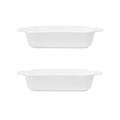 Ceramic Oven Baking Dishes,Oven Baking Dish,Baking Dish Ceramic Baking Pan Brownie Pan Casserole Dish Rectangle Lasagna Pan Dish Pan Bakeware Sets, 2 Pieces,8.25Inch (Size : 9.5inch)