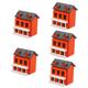 TOYANDONA 5pcs Wooden Villa Ornament Log Cabin Decor Mini Villa Ornament Decorative Mini Villa Wood Mini House Craft Miniature Villa Model Mini Houses Home Decor Tiny House Cute Sand Table