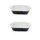 Ceramic Oven Baking Dishes,Oven Baking Dish,Matte Ceramic Baking Dish Ceramic Pie Pan Porcelain Bakeware Ceramic Bakeware Ceramic Oven Dish Roasting Cooking Dishes for Oven, Set of 2,9Inch (Size : 12