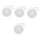 Homoyoyo 4pcs 6 Category 6 Network Cable Jumper Cat 6 Internet Cable Network Patch Cord Internet Cord Networking Cord Patch Cable Cat 6 Network Cable Copper White Flat Ethernet