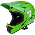 7 iDP M1 MTB Mountain Bike Full Face Lightweight Vented Bicycle Helmet (Green/White, XL)