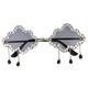 GALPADA 3 Pairs Cloud Sunglasses Cool Sunglasses for Women Ladies Sunglasses Funny Sunglasses Hippie Glasses B0by4rj1sf Party Sunglasses Frameless Sunglasses Accessories Metal Miss Fashion