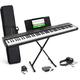 Alesis Recital Play - Keyboard E-Piano mit 88 Tasten, 480 Sounds, Lautsprechern, USB-MIDI, Tragetasche, Ständer, Kopfhörer, Pedal und Klavierlektionen für Anfänger