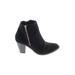 Primark Ankle Boots: Black Solid Shoes - Women's Size 7 - Almond Toe