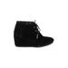 TOMS Wedges: Black Solid Shoes - Women's Size 7 1/2 - Round Toe