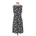 Tommy Hilfiger Casual Dress - Shift: Black Damask Dresses - Women's Size 4