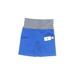 Cream Yoga Athletic Shorts: Blue Print Activewear - Women's Size Small