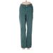 Eileen Fisher Khaki Pant: Teal Solid Bottoms - Women's Size 8